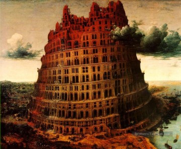  Babe Tableaux - La petite tour de Babel flamand Renaissance paysan Pieter Bruegel l’Ancien